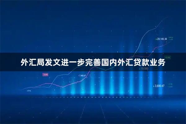 外汇局发文进一步完善国内外汇贷款业务